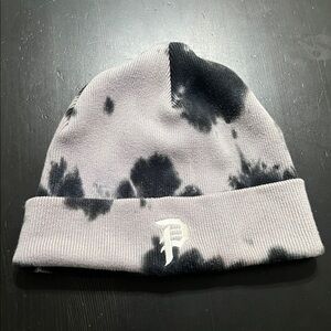 Primitive Skateboards Black and Gray Tie-Dye Beanie